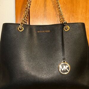 Michael Kors Black Large Tote Bag
